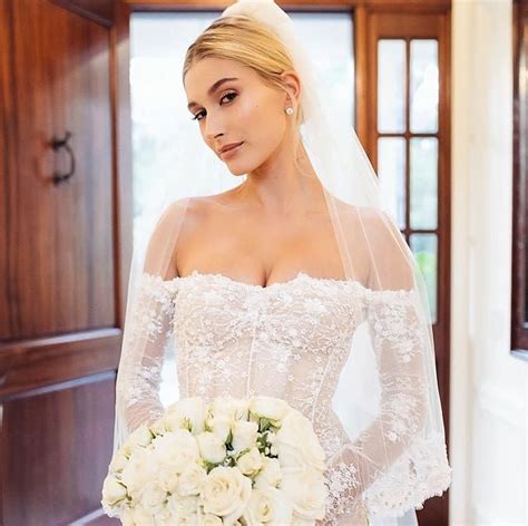 hailey bieber | Celebrity wedding dresses, Wedding gowns, Celebrity ...