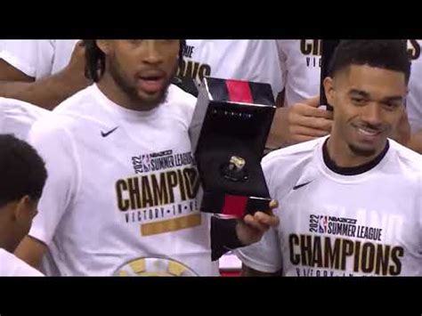 Trail Blazers Receives 1st Ever Summer League Championship Rings 💍 ...