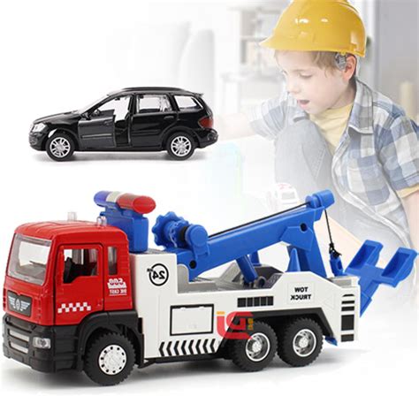 Tow Truck – Toy Tow Truck with Toy Car for Kids Aged 4 Years and Up ...