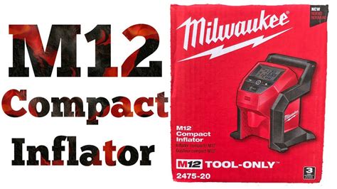 Milwaukee M12 Compact Inflator - YouTube