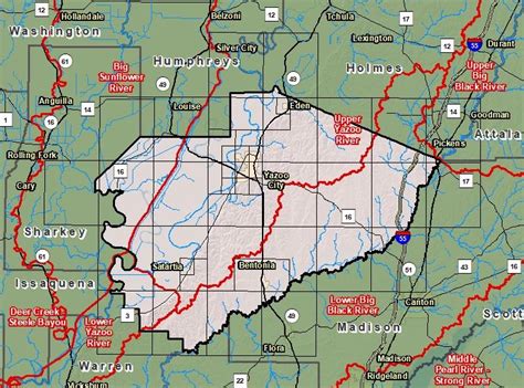 Risk Map - Yazoo County