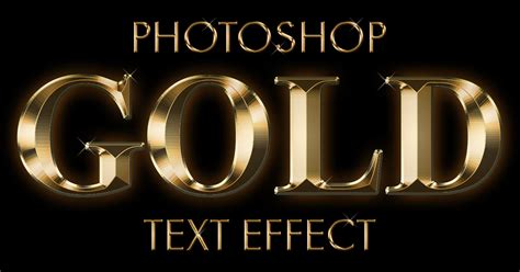 Create a Gold Text Effect In Photoshop CC and CS6