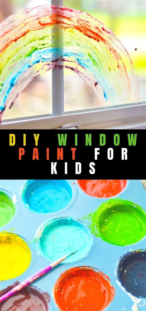 DIY Window Paint for Kids | Window painting, Diy window, Painting for kids