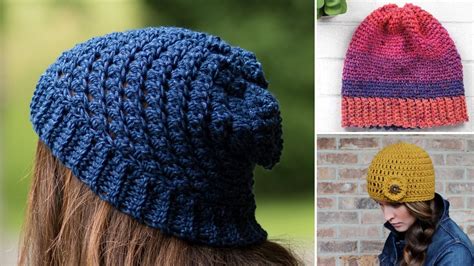 Easy Crochet Hat Patterns for Beginners - EasyCrochet.com