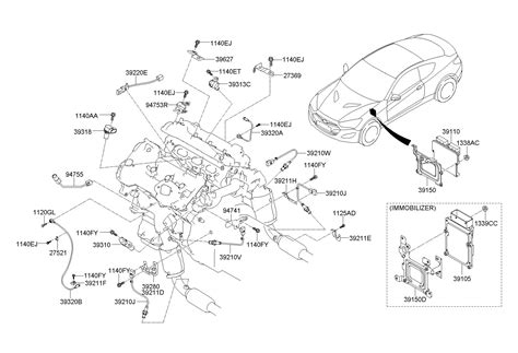 2013 Hyundai Genesis Coupe Engine Control Module - 391063CKN0 ...