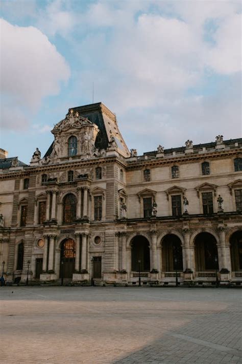 Facade of the Louvre Palace · Free Stock Photo