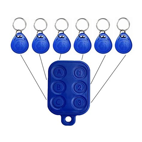 Multi-RFID Keyfob (3x T5577 & 3x Mifare 1K Gen2) - UID Changeable - Building Access Control ...