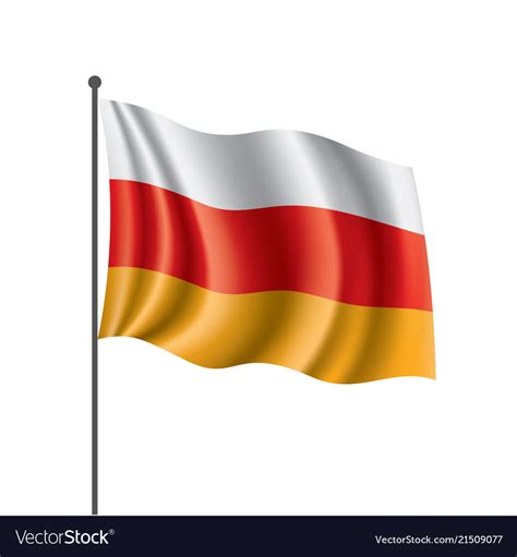 South ossetia flag Royalty Free Vector Image - VectorStock