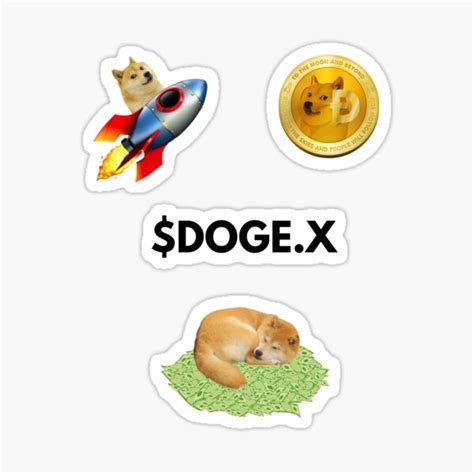 "Dogecoin Sticker Pack!" Sticker for Sale by MarketsMake | Redbubble