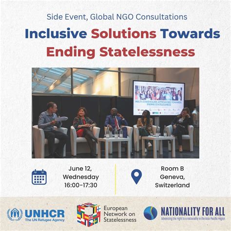 Inclusive Solutions Towards Ending Statelessness - side event at the ...