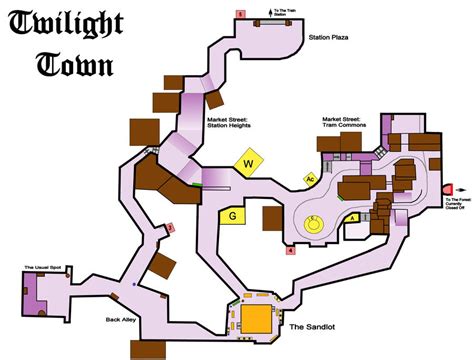 Twilight Town Map 1 by Axedya on DeviantArt