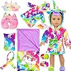 Amazon.com: Ecore Fun Lot of 2 Item 16-18 Inch Doll Clothes Jumpsuit Pajamas for 18 Inch Girl ...