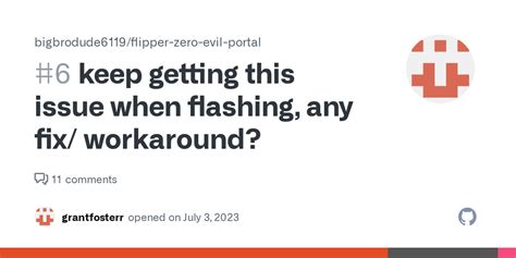 keep getting this issue when flashing, any fix/ workaround? · Issue #6 ...