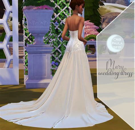 THE SIMS 4 - MARY WEDDING DRESS | Sims 4 wedding dress, Sims 4 dresses ...