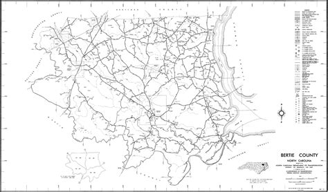 2000 Road Map of Bertie County, North Carolina