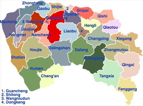 Manufacturing Sectors of Dongguan, District by District - QualityInspection.org