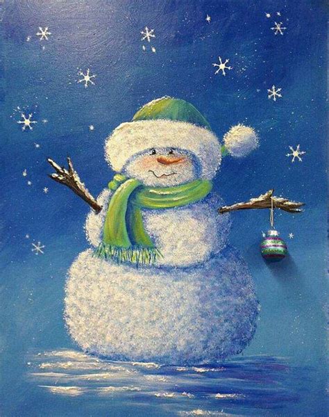 Pin by Lizette Pretorius on Frosty the snowman | Christmas paintings, Snowman painting, Holiday ...