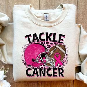 Tackle Cancer Png, Breast Cancer Awareness, Football Ball Leopard Print ...