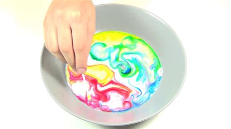 Milk Oil And Coloring Food Experiment