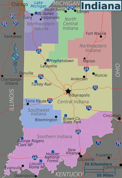File:Indiana regions map.png - Wikitravel Shared