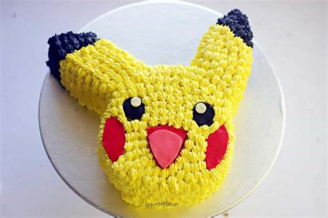 Pikachu Cake Tutorial - Easy Step by Step format - Spices N Flavors