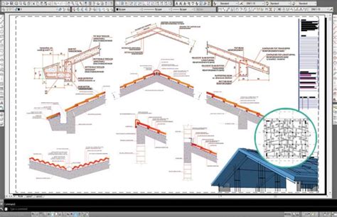 Reinforced Concrete Pitched Roof Apex Slab Reinforcement Detail