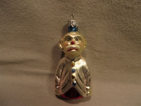 Vintage Christopher Radko Blown Glass Christmas Ornament Monkey Man - Etsy