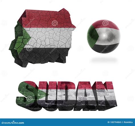 Sudan Symbols stock illustration. Illustration of central - 100794865