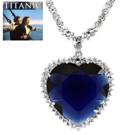 Titanic Necklace Replica Heart Necklace, Diamond Necklace, Titanic, Anniversary Gifts, Famous ...