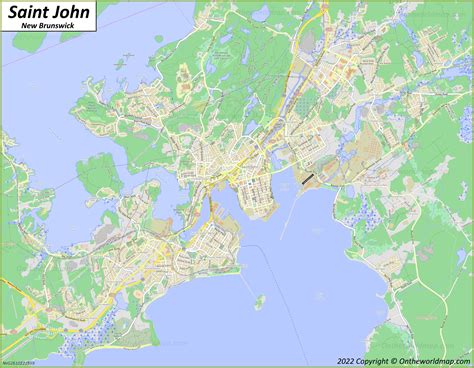 Saint John Map | New Brunswick, Canada | Detailed Maps of Saint John