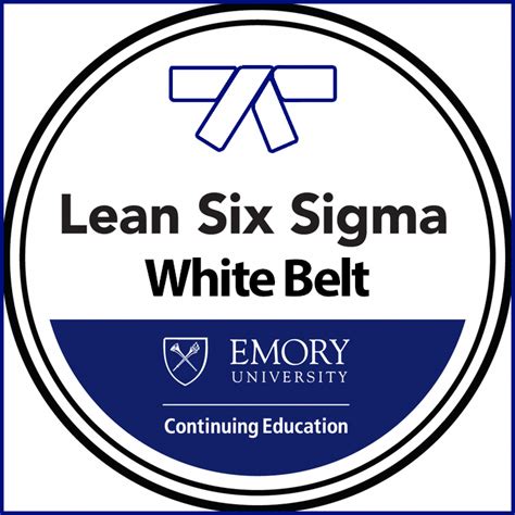 Lean Six Sigma White Belt - Credly