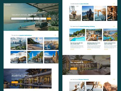 Vacation Rental Website Design by Molly McCarthy on Dribbble