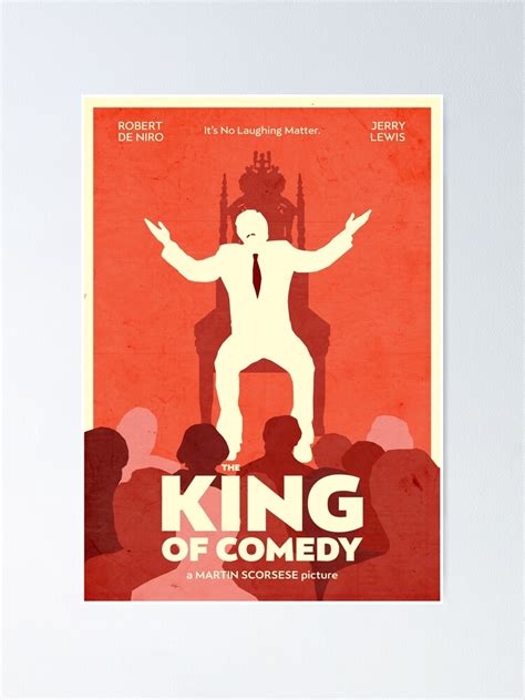 "The King of Comedy | Fan Art Movie Poster" Poster by GoodePosters ...