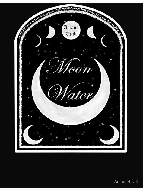 "Moon Water Witchcraft Potion Label" Photographic Print by Arcana-Craft | Redbubble