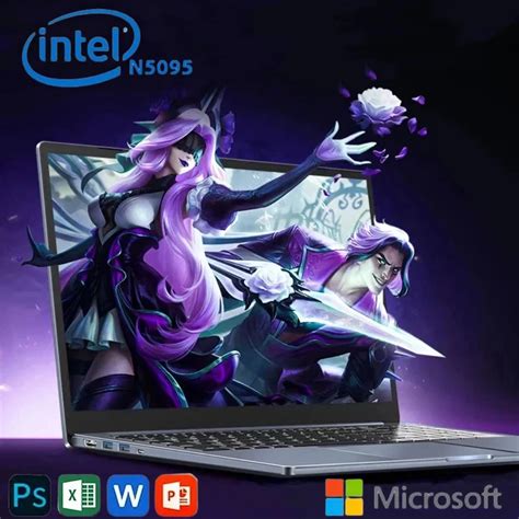 Gaming Laptop Intel N5095 Laptops Windows 11 Office Computer 15.6" 1920 ...