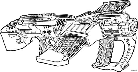 Fortnite Nerf Guns Coloring Pages
