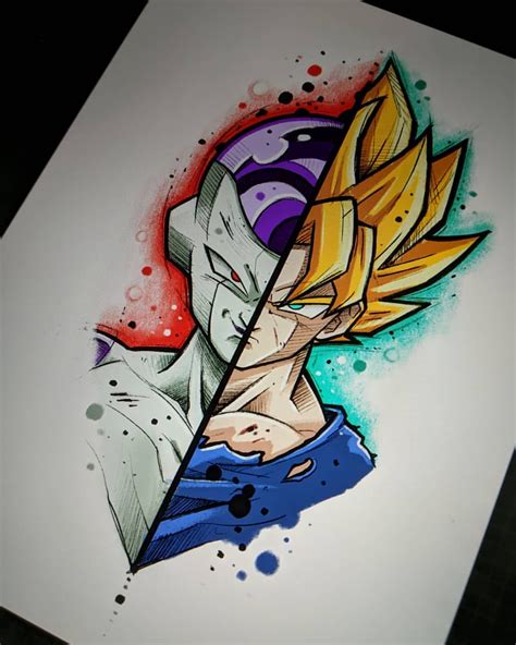 OCHRE on Instagram: "Freeza/Goku. Diseño Reservado. Design Reserved ...