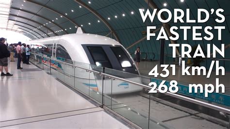 Shanghai Maglev @ 431km/h (268mph) // World's fastest train! - YouTube