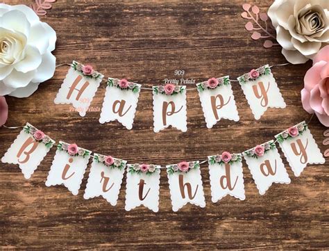 Pin by 909 Pretty Petals on Crafty in 2020 | Diy birthday banner, Birthday banner, Happy ...