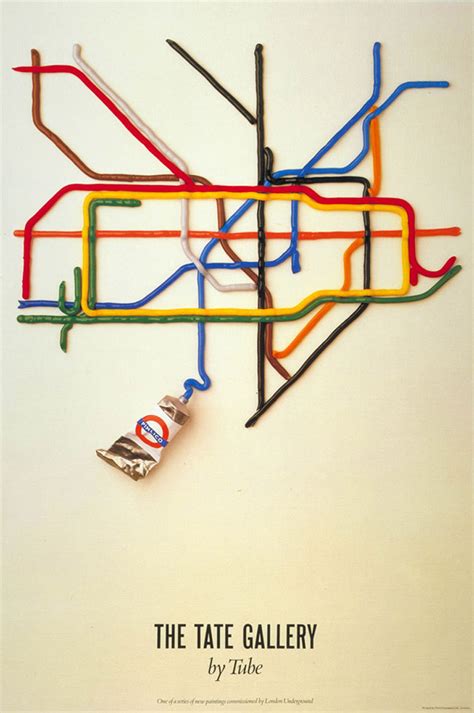 Tate by Tube Poster - London Underground advertising for TfL