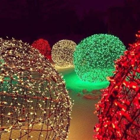 54 Best DIY Christmas Light Balls For Outdoor Decoration | Light balls ...