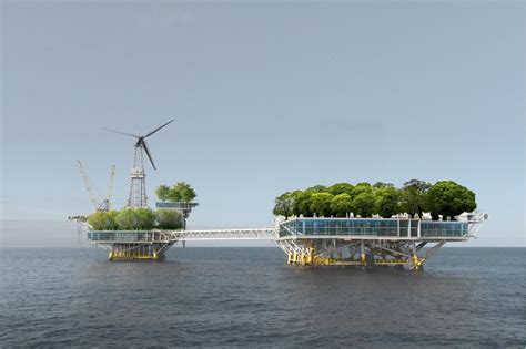 Offshore oil platforms are reimagined as self-sustaining homes | Oil ...