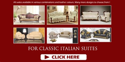 Italian Leather Sofas and Fabric Suites for sale UK | Manufacturers ...