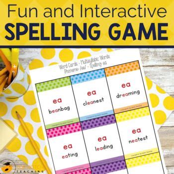 Spelling Game for Advanced Spelling Patterns | Spelling Card Game