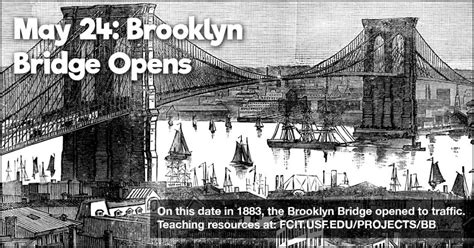 May 24: Brooklyn Bridge Opened to Traffic | FCIT