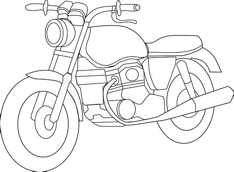 Motorcycle Coloring Pages Printable