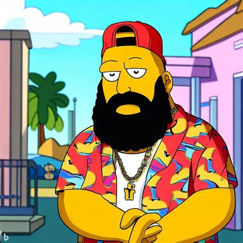 Dj Khaled in Simpsons : r/weirddalle