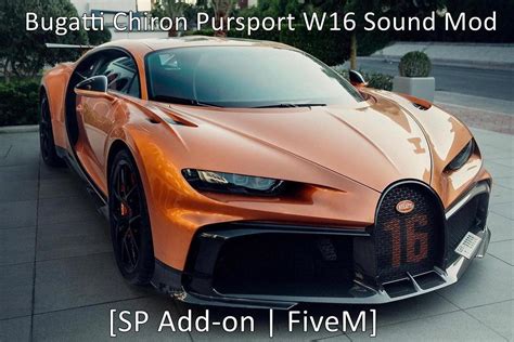 Bugatti Chiron Pursport W16 Sound Mod [SP Add-on | FiveM] - GTA5-Mods.com