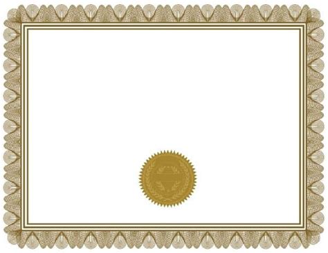 Free Blank Certificate - Print blank or customize online free