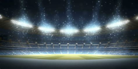 The football stadium at night. Generative AI 28288011 Stock Photo at ...